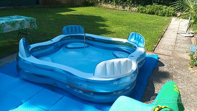 piscina gonfiabile Intex 4 posti con accessori 