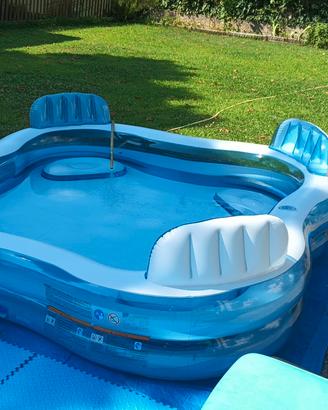 piscina gonfiabile Intex 4 posti con accessori 
