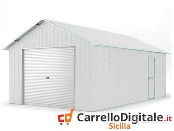 Baracca container 438x724 cm saracinesca bianco