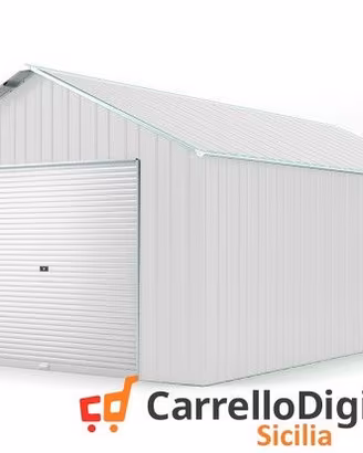 Baracca container 438x724 cm saracinesca bianco