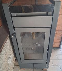 stufa a aria  canalizziata a pellet