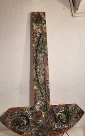 Scultura in legno di Massimo Podestà.