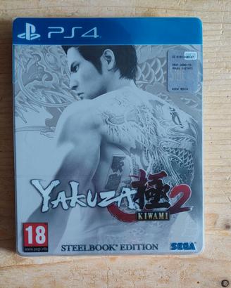 Yakuza 2 Kiwami Steelbook PS4 Cover ITA