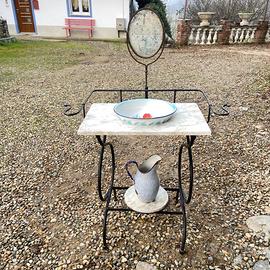 PORTACATINO ANTICO CON MARMO