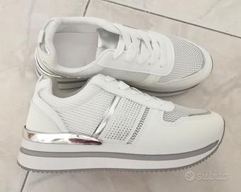 Scarpe bianche estive NUOVE (calzano 37)