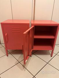 2 comodini-mobiletti in Metallo