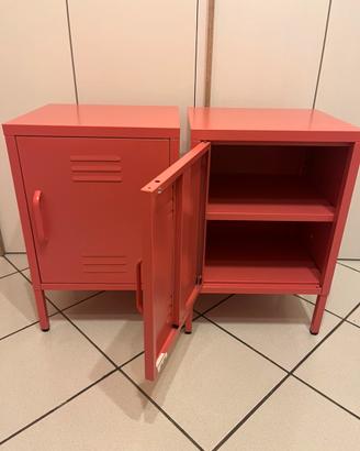 2 comodini-mobiletti in Metallo