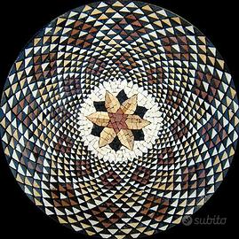 Rosone in mosaico artistico
