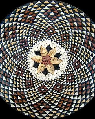 Rosone in mosaico artistico