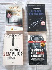 Lotto libri thriller 4 romanzi M H Clark Eisler