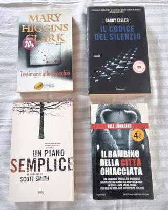 Lotto libri thriller 4 romanzi M H Clark Eisler