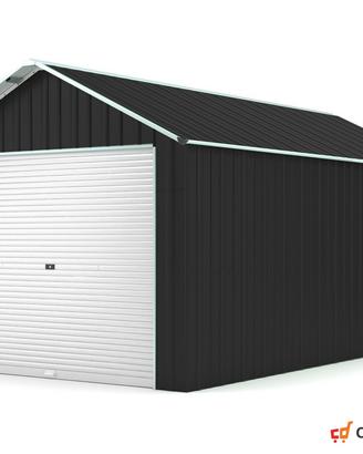Prefabbricato box cantiere 360x610 21.9mq nero