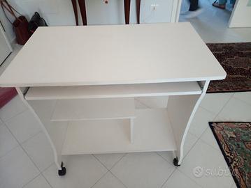 tavolo PC 80 cm colore bianco
