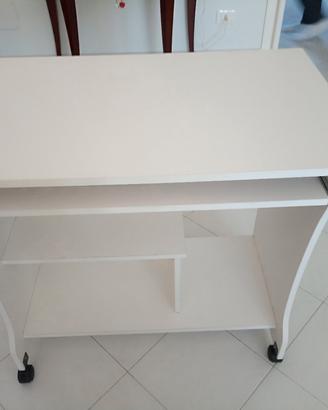 tavolo PC 80 cm colore bianco
