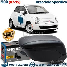 Bracciolo Per Fiat 500 07-15 SPECIFICO in PELLE-PU