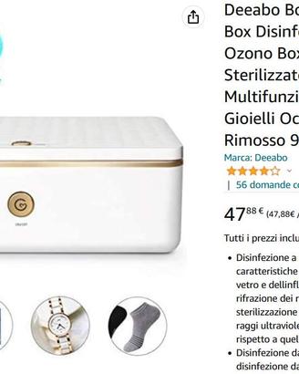 Box sterilizzatore UV + Ozono