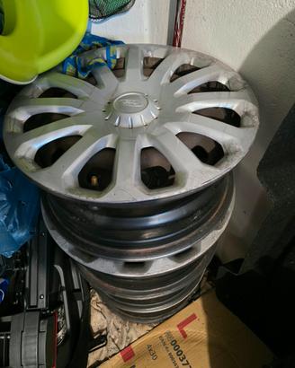 4 cerchi in ferro da 15" originali Ford Fiesta