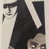 Riproduzione su tela  rivisitata di Jeopardi dei..