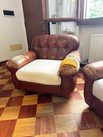 Coppia Poltrone Vintage Marrone