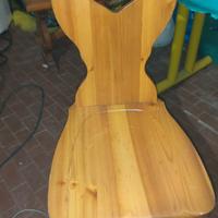 sedie sgabelli  legno vintage