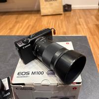 Canon EOS M100 con obiettivi