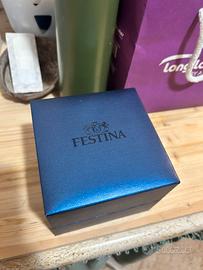 Orologio festina blu argento