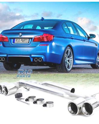 KIT SCARICO CON TERMINALI BMW F10 F11 F12 F13 LOOK