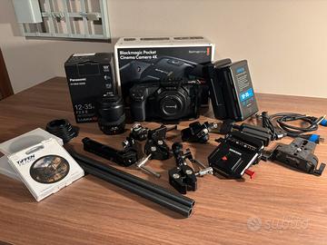 Kit Bundle Blackmagic Pocket 4k lumix 12-35 f2.8