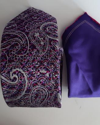 Cravatta e Fazzoletto da taschino marca Raymond