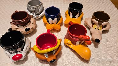 Lotto di nr.8 tazze Looney Tunes da collezione