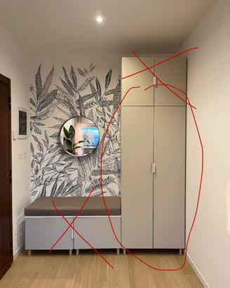 ARMADIO IKEA PLATSA già Smontato e cuscino