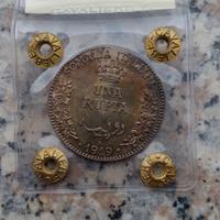 VITTORIO EMANUELE III - 1 RUPIA  1919