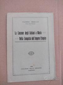 Libretto Canzone conquista Etiopia anno 1936