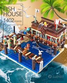 SET COSTRUZIONI MOLO PESCATORI - 1402 pz