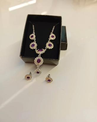parure collana e orecchini