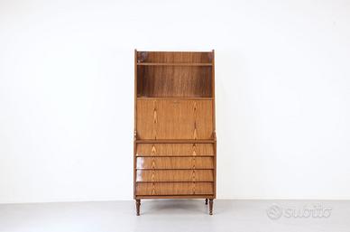 Scrivania/Ribalta italiana di modernariato in teak