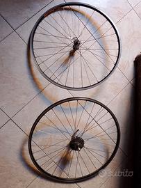 coppia di ruote per bici da corsa