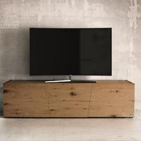 Porta tv in rovere nodato o bianco spazzolato