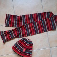 Sciarpa e cappello in pile Gallo