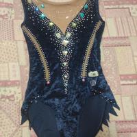 Body Pastorelli blu con pietre (ginnastica ritmica