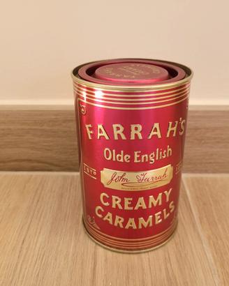 Barattolo scatola vintage Olde English Farrah's