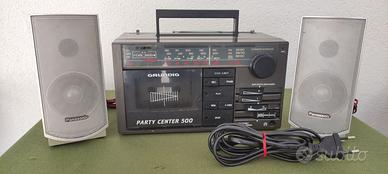 Grundig Party Center 500 radio OK / cassette KO