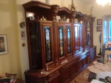 Mobile soggiorno in stile Barocco + tavolo e sedie