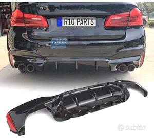 DIFFUSORE BMW G30 G31 LOOK M5 NERO LUCIDO
