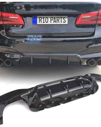 DIFFUSORE BMW G30 G31 LOOK M5 NERO LUCIDO