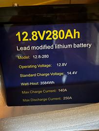 Batteria LiFePo4 12V 280Ah