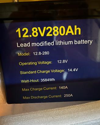Batteria LiFePo4 12V 280Ah
