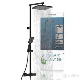 SCHUTTE TRENTO doccia soffione termostatico nero