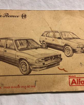 Uso e manutenzione Alfa Romeo 33 1985