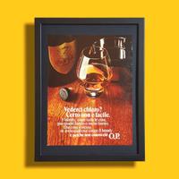 Pubblicità originale poster vintage brandy O.P.